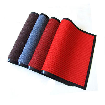 品質  Non Slip Washable PVC Backing Customized Polyester Entrance Pile Rubbed Door Mat For Kitchen Living Room 工場